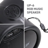 UP Super-Portable Bluetooth Speaker with 4-Hour Playtime, 50-Foot Bluetooth Range, Enhanced Bass